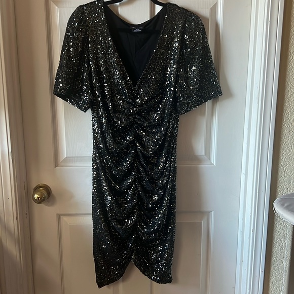 City Chic Dresses & Skirts - NWOT City Chic black sequin dress size XS/14